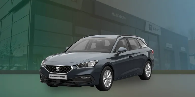 Seat Leon Sportstourer vor einem Gebäude